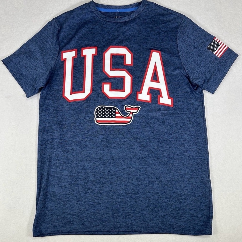 Vineyard Vines Youth Performance Blue T-Shirt M